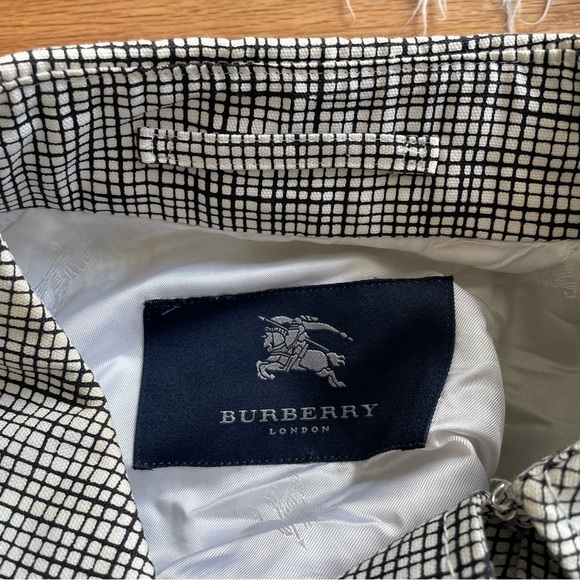 Burberry London Plaid Grid Signature Print Cotton Double Breasted Trench Coat 14 - Picture 8 of 12